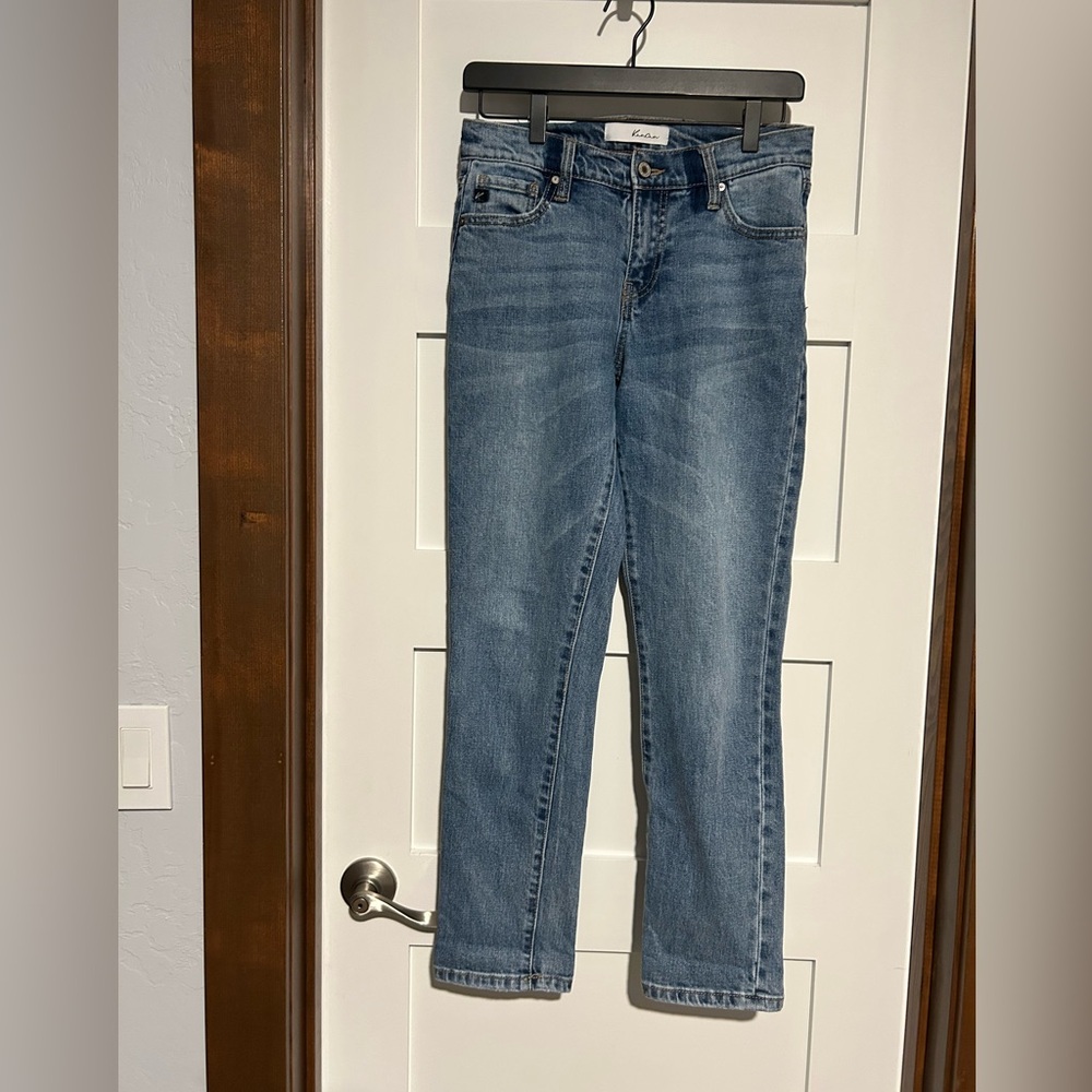 KanCan Women's Blue Straight Leg Jeans
